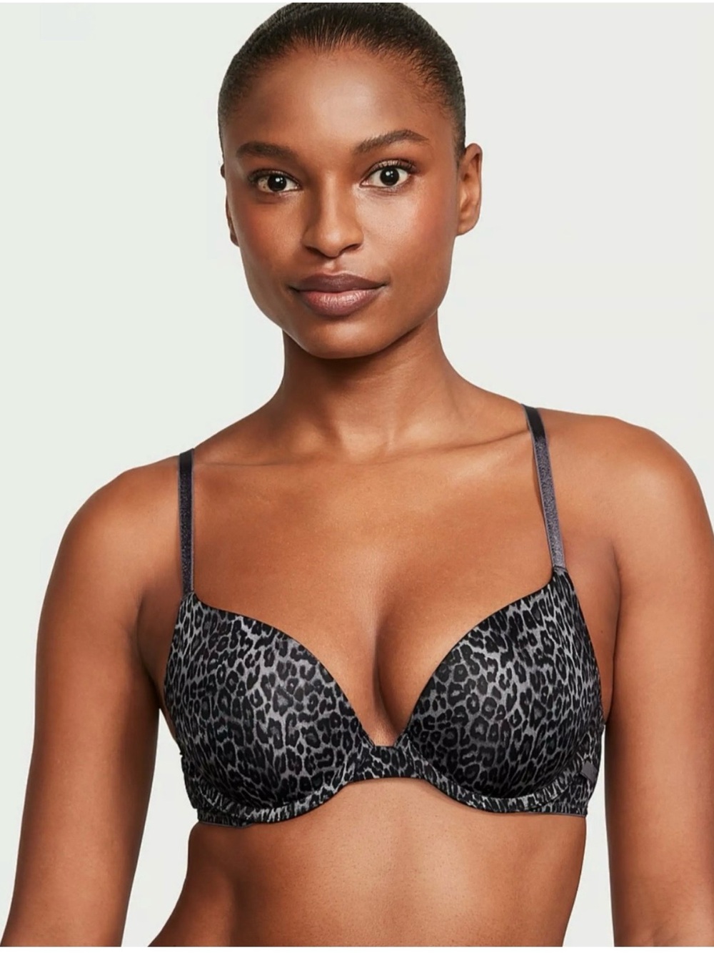 Victoria’s Secret women’s 36C push-up, incredible underwire bra, leopard print